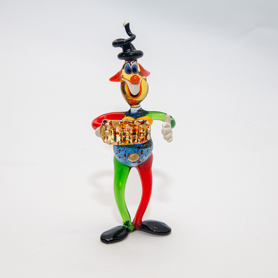 Clown mit Akkordeon, XL-006