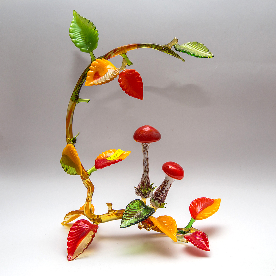 Arrangement «Pilze und Herbstlaub», K-061